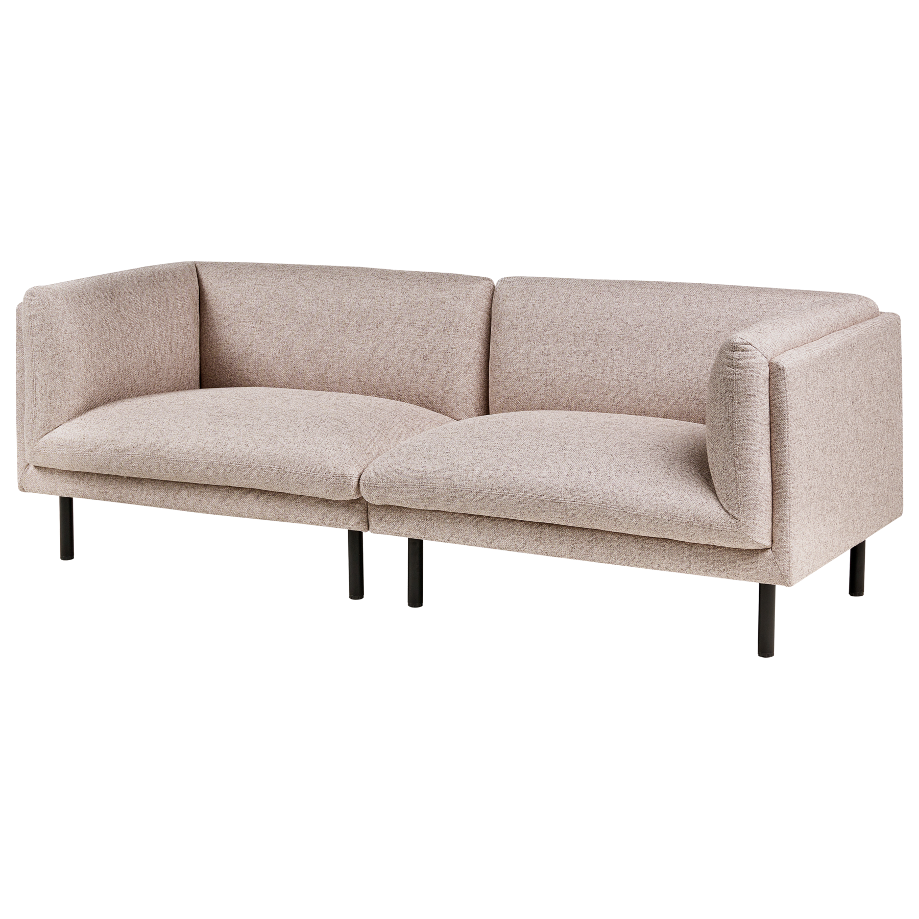 Beliani - VORGOD - Driezitsbank - Lichtbruin - Polyester