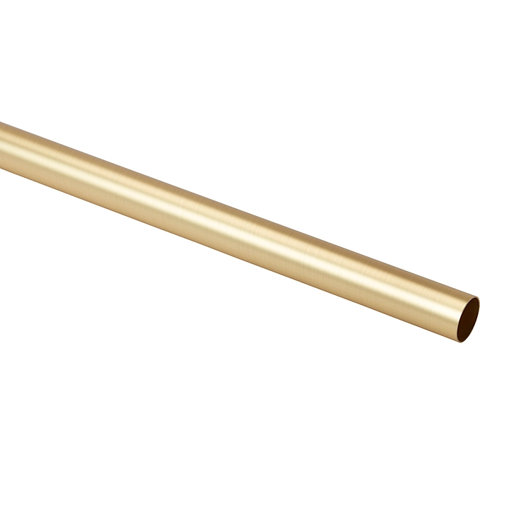 Tringle à rideau GoodHome Elasa, laiton brossé, 19 mm/250 cm