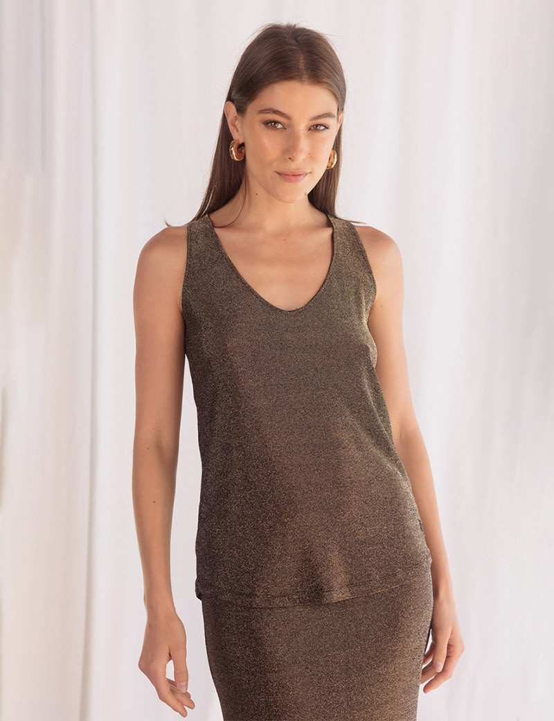 HBT NONCHALANTE LUREX | GENE TOP DORÉ