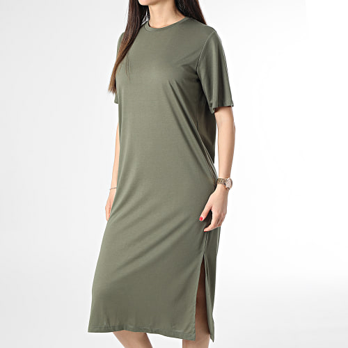 Robe Tee Shirt Femme Dalila Vert Kaki