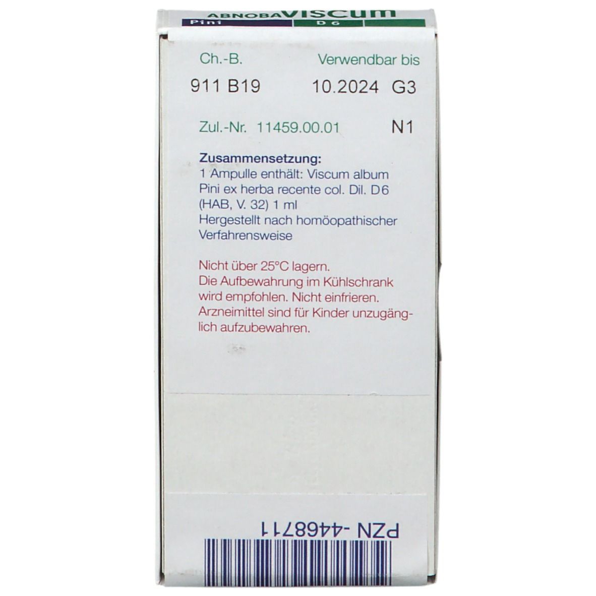 AbnobaVISCUM® Pini D6 Ampullen