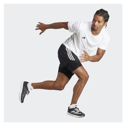 Maillot manches courtes adidas Adizero Blanc Homme