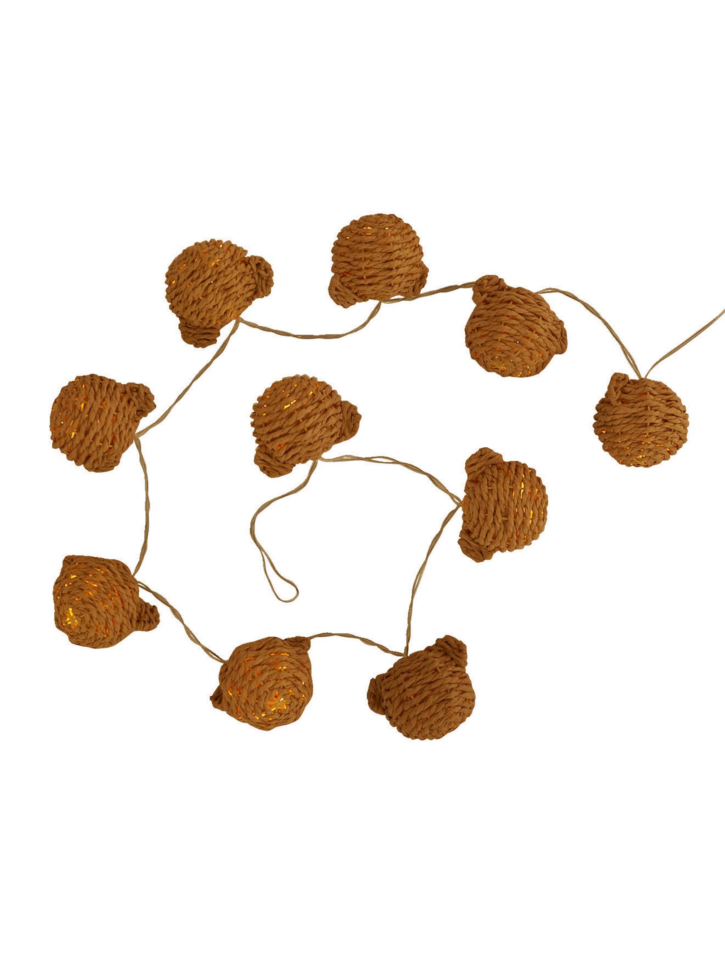 Vertbaudet Kinderzimmer Lichterkette BÄR, Papier natur