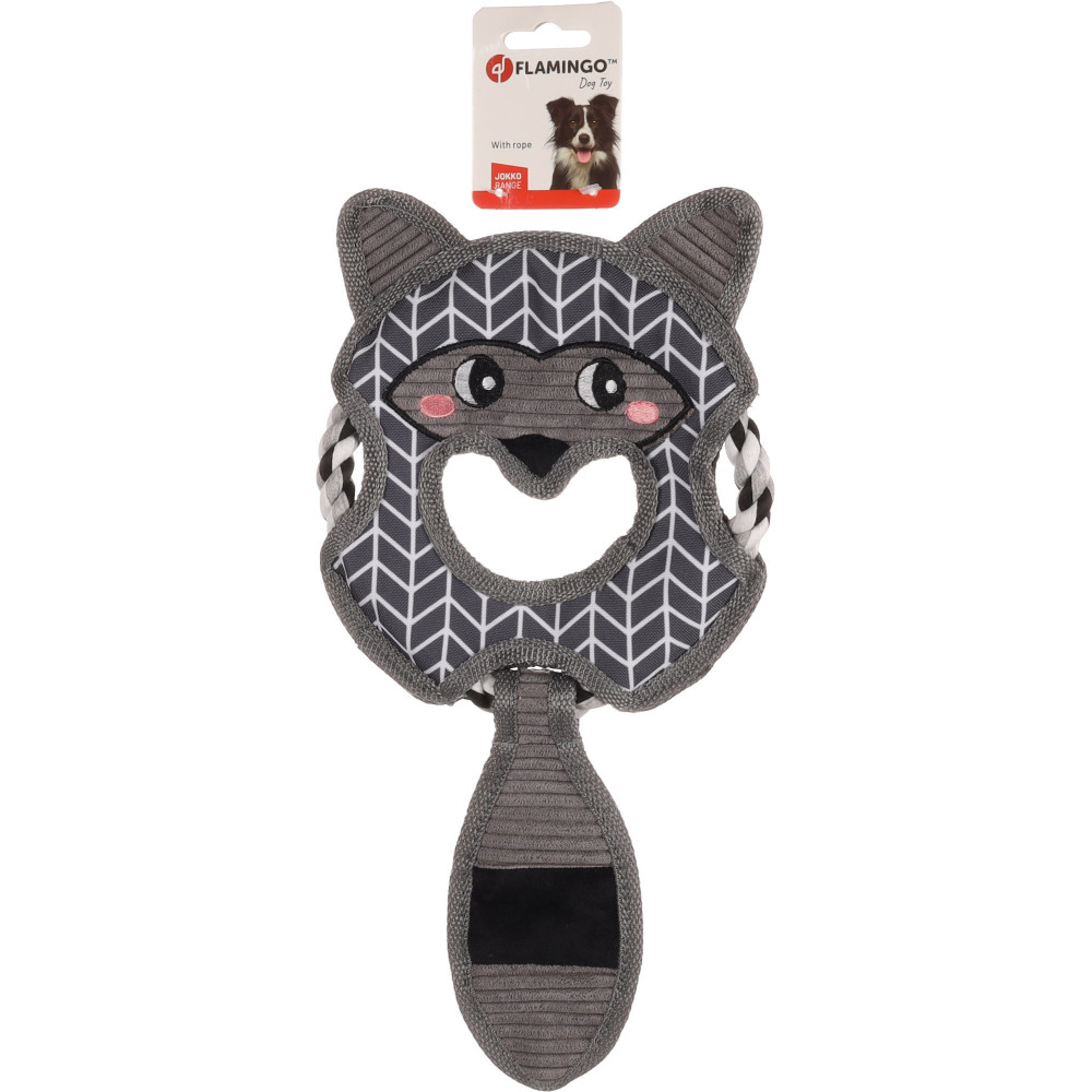 Jouet jokko avec corde gris 18 x 39 x 2 cm pour chien