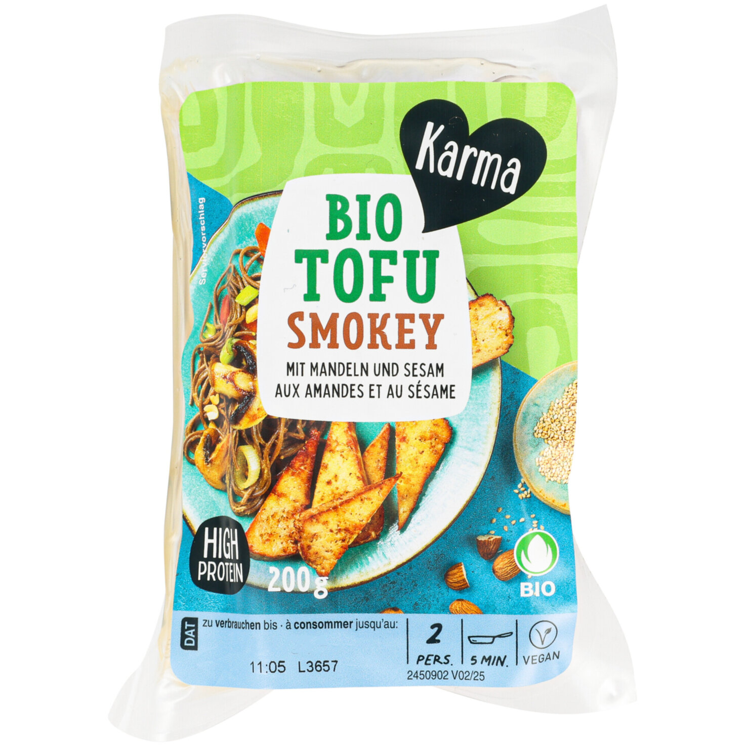 Karma Smokey Tofu Mandel & Sesam