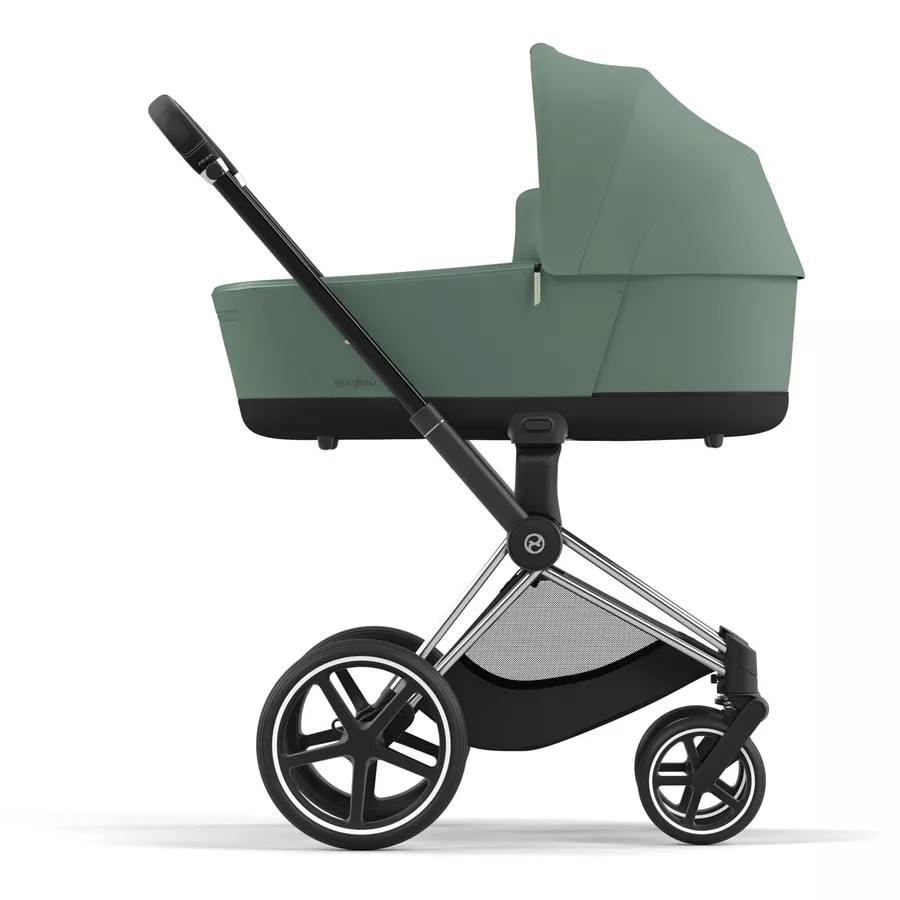 cybex PLATINUM Kombikinderwagen New Priam Chrome Black Leaf Green