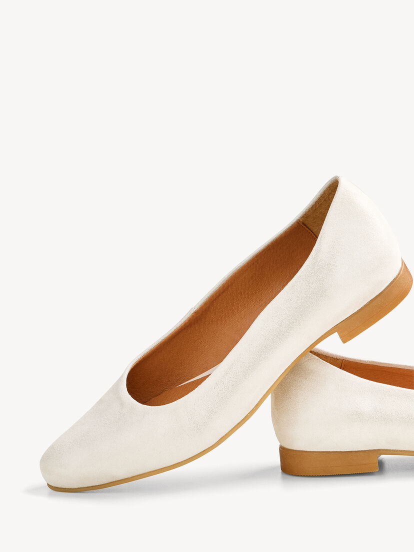 Leren Ballerina - beige