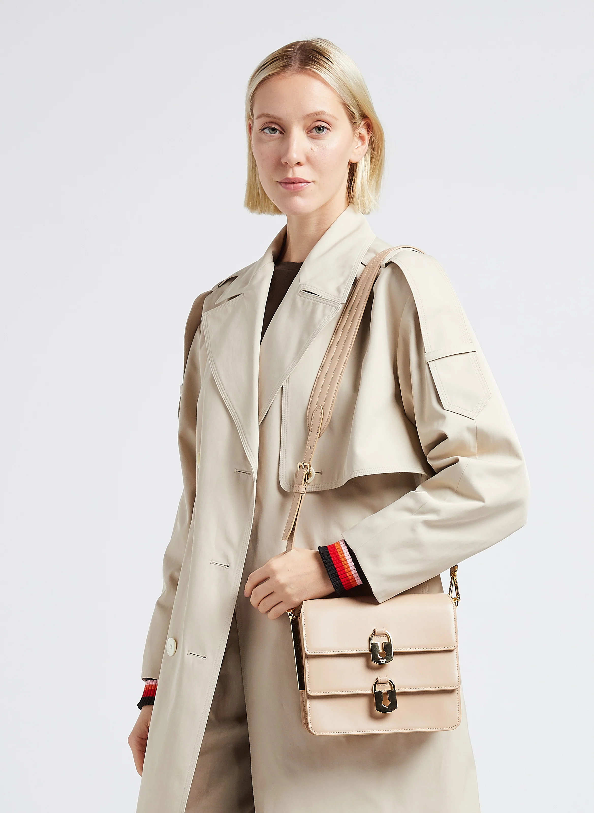 IDYLLE - Sac bandoulière en cuir | Beige