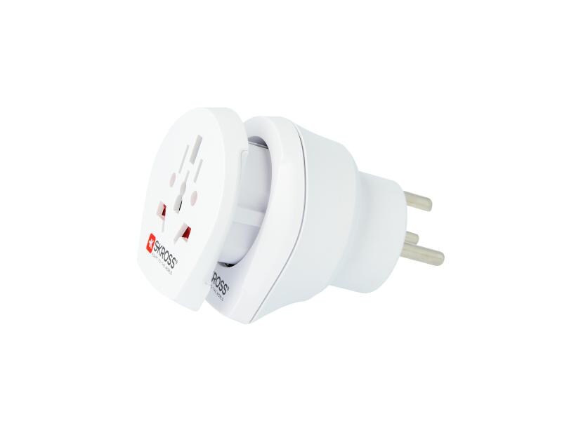 SKROSS Reiseadapter Combo World – DNK 2 in 1 Lösung