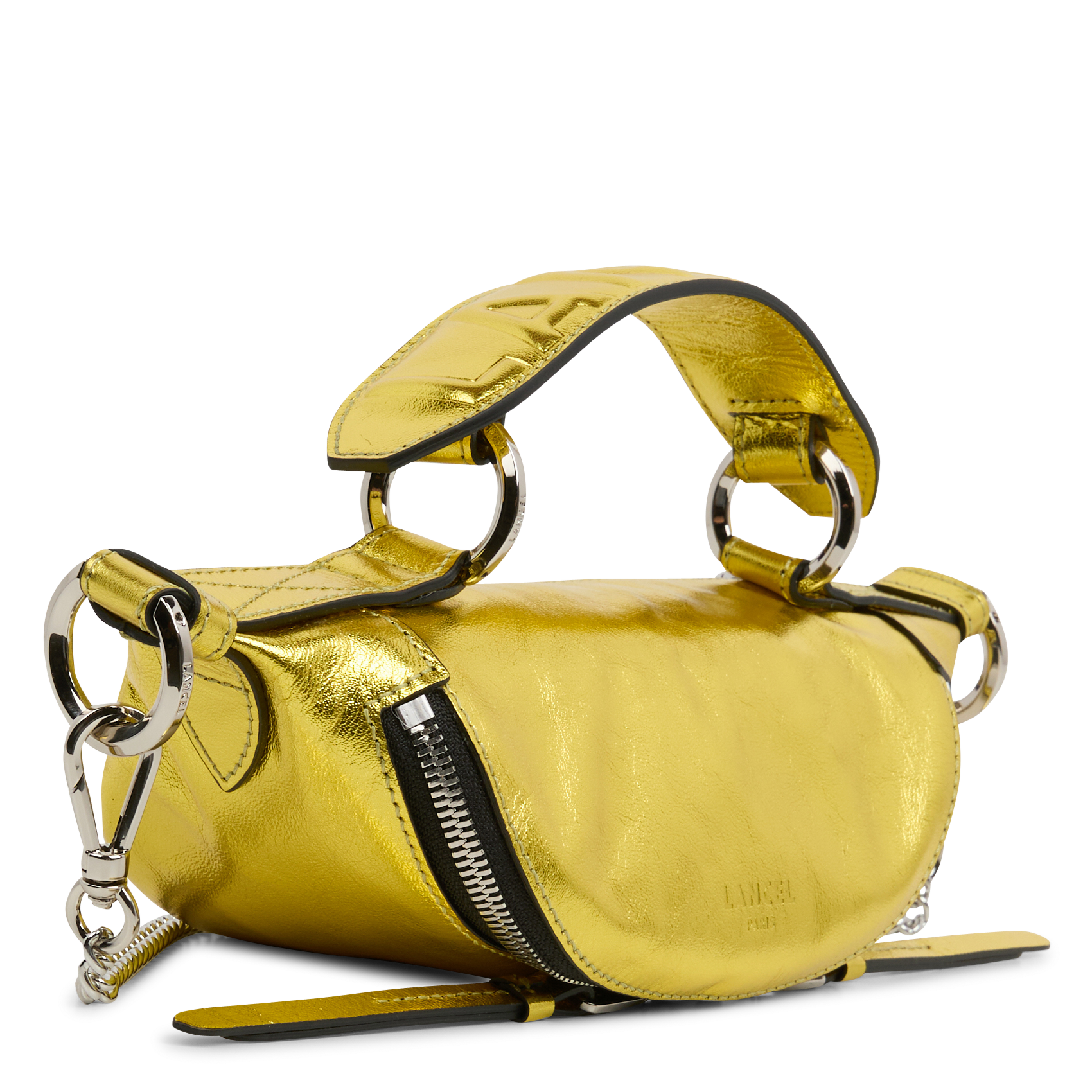 ORIGAMI MINI - Mini sac bandoulière en cuir | Doré