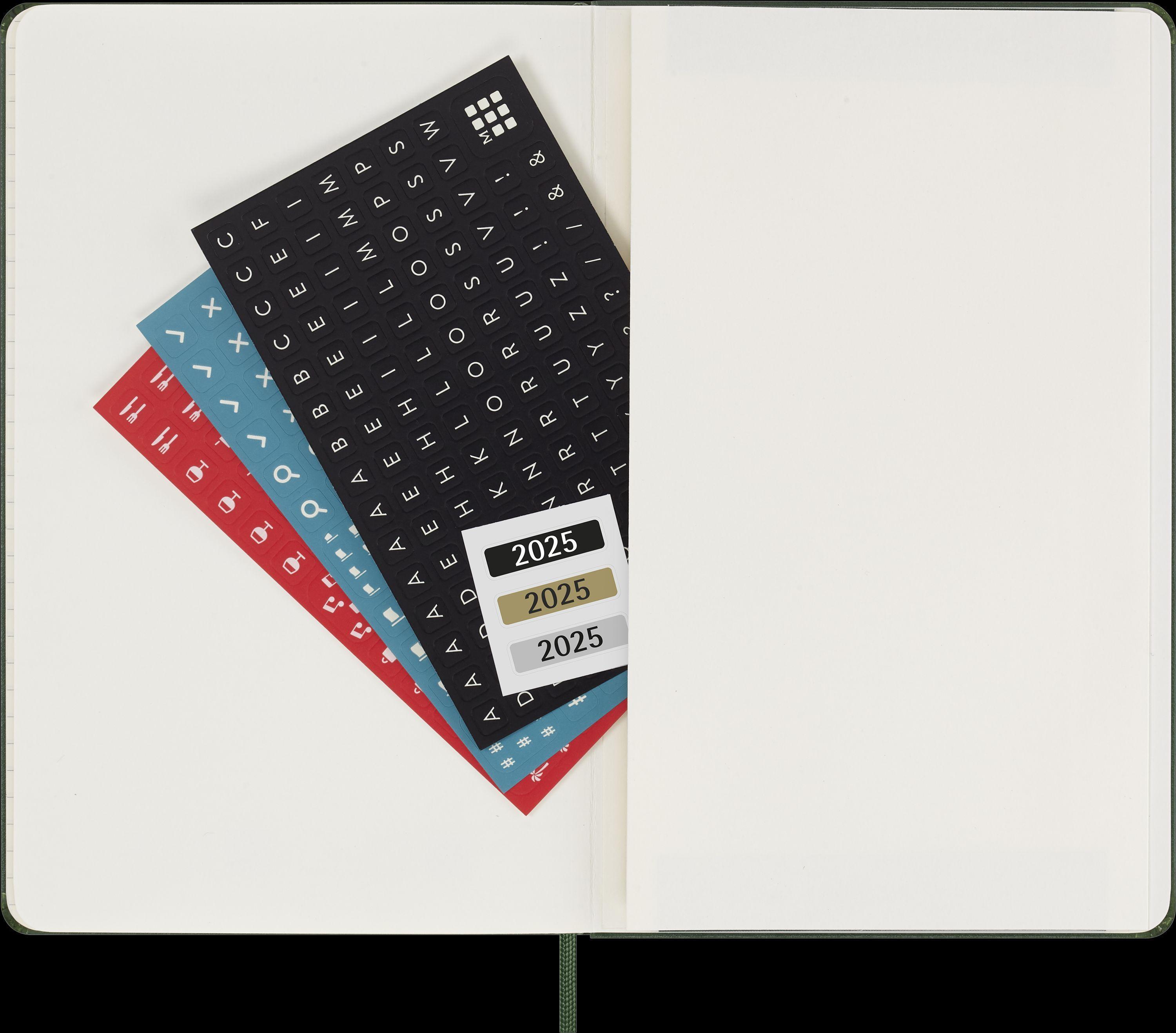 Moleskine 12 Monate Wochen Notizkalender 2025, Large/A5