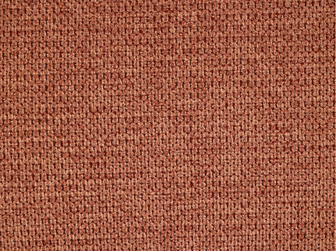 Fauteuil en tissu texturé terracotta ISPARTA