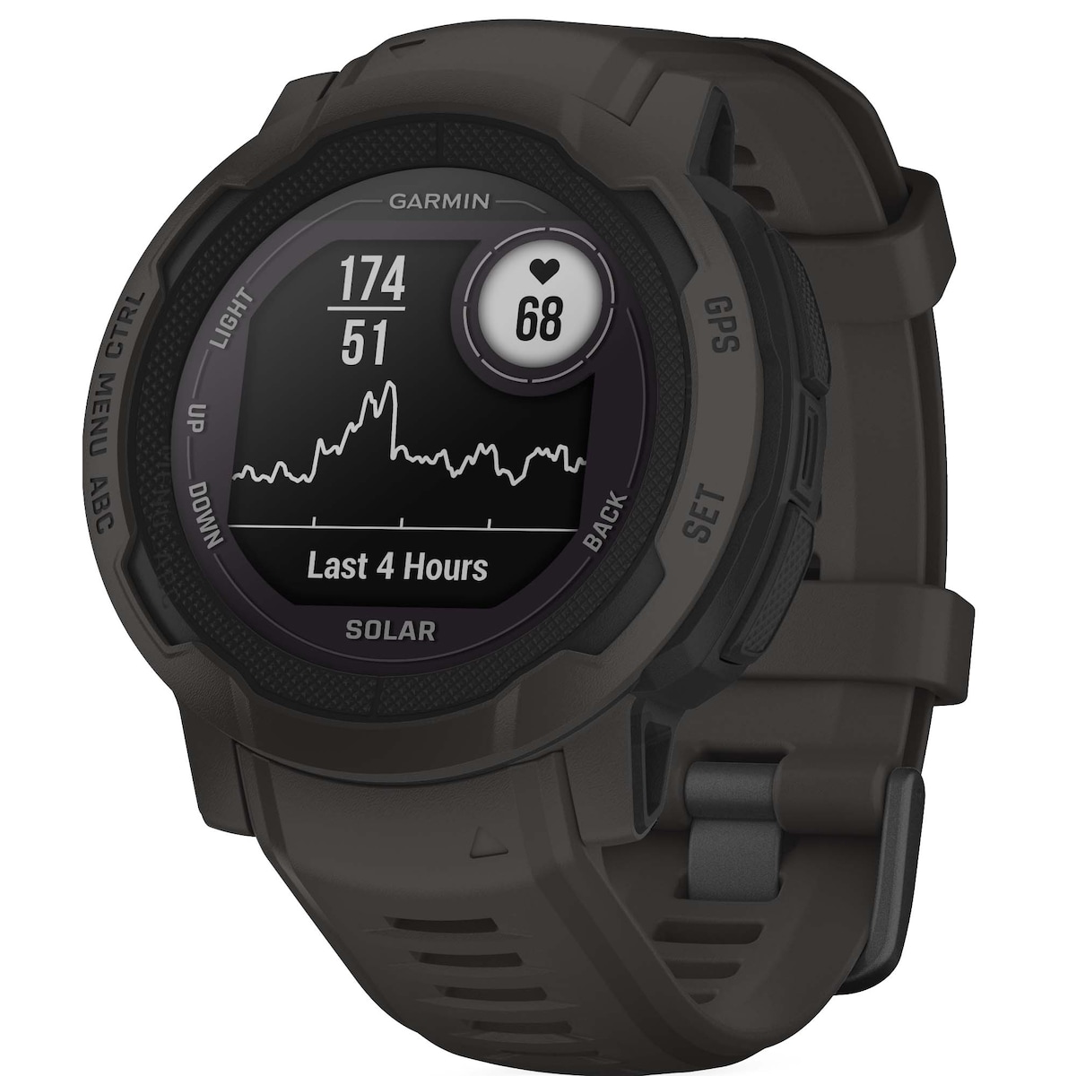 Garmin Instinct 2 Solar utendørsklokke (grafitt)