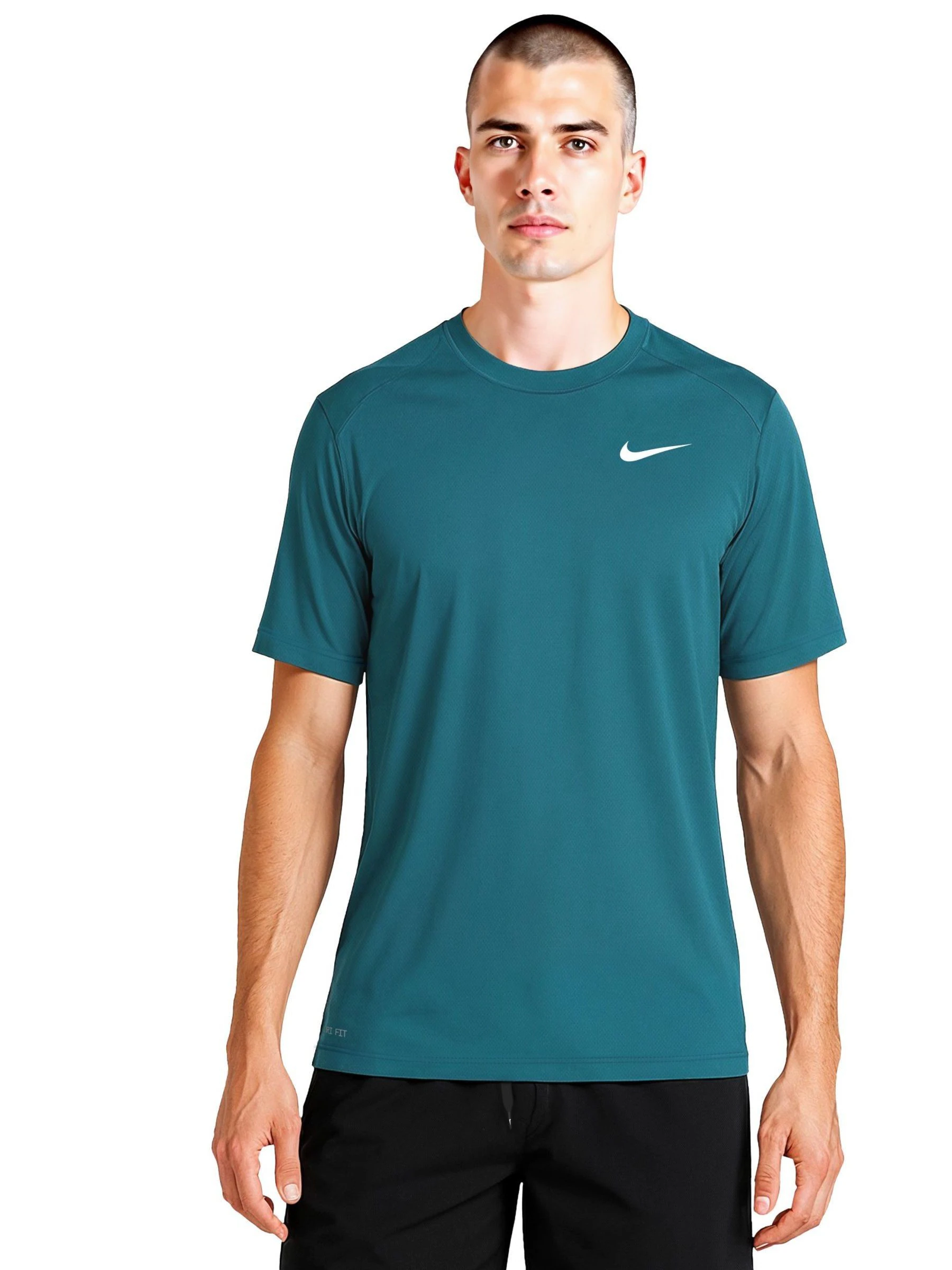 Groen - Nike Hydroguard zonbeschermend surfhemd met korte mouwen