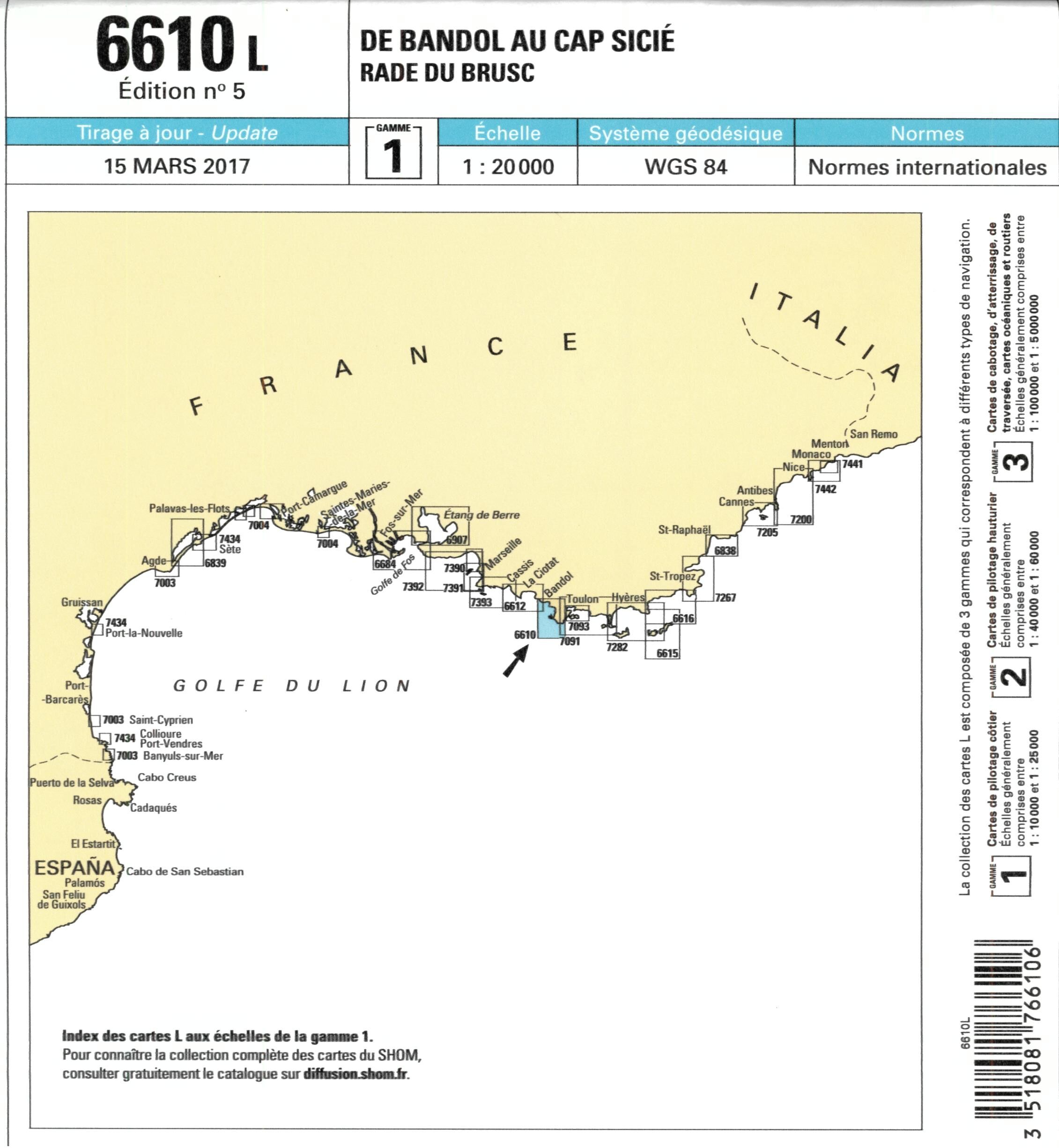 EPSHOM - 6610L DE BANDOL AU CAP SICIE