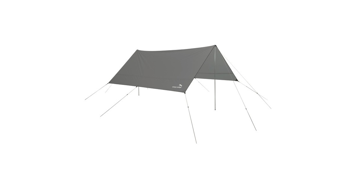 Easy CampTarp 4 x 4 m zonnezeil  (Donkergrijs)