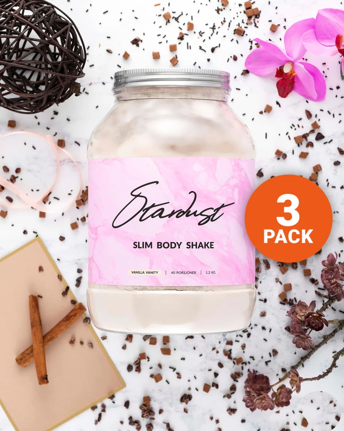 Stardust Slim Body Shake - Vanilla Vanity 3x1200g
