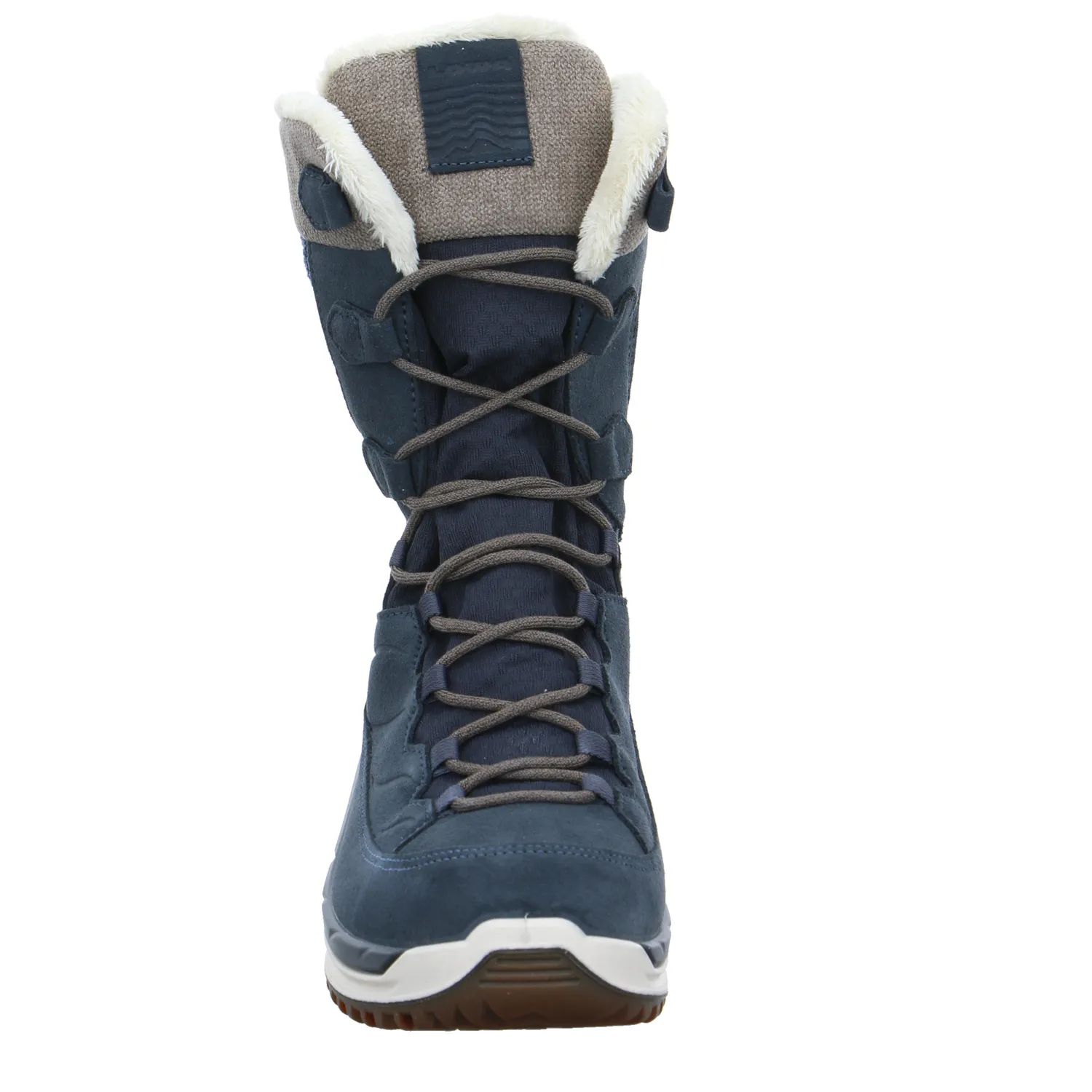 LOWA Snowboots Damen Blau Leder