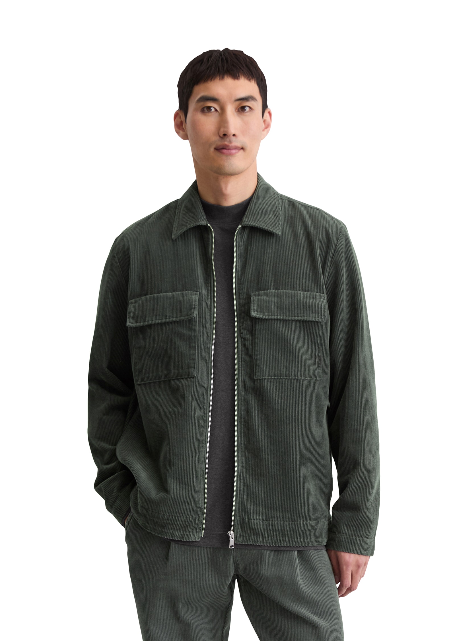 Marc O'Polo Hemdjacke Reissverschluss, Brusttaschen, Lockerer Fit