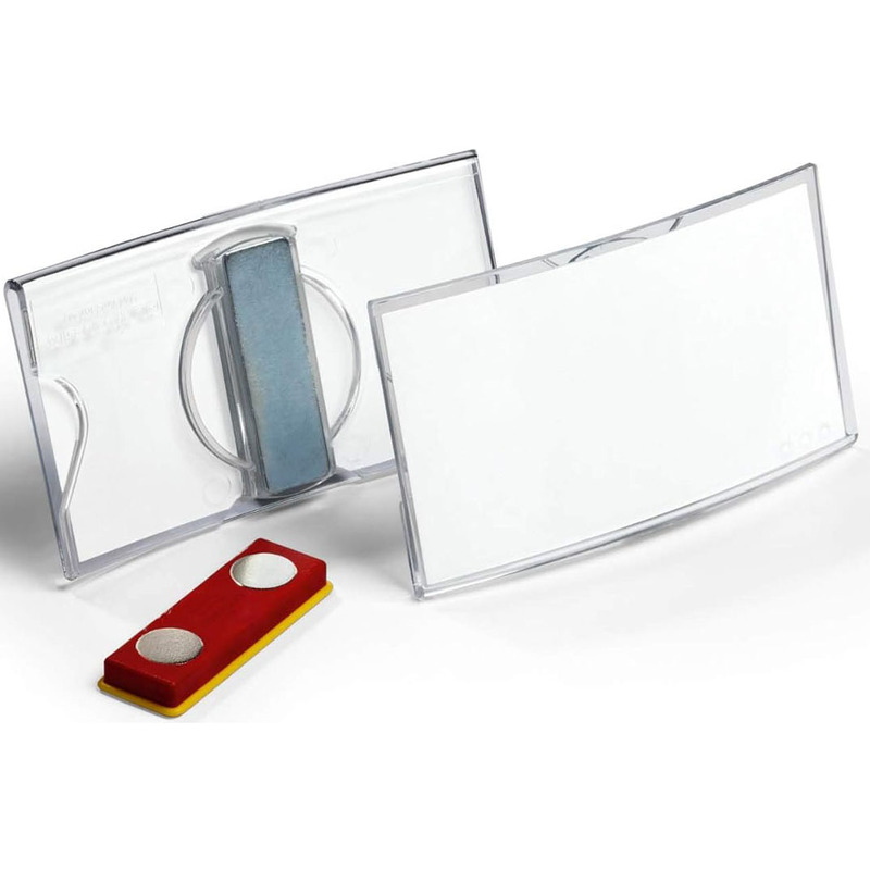 Durable Namensschilder mit Magnet Konvex, 40 x 75 mm, 25 Stück