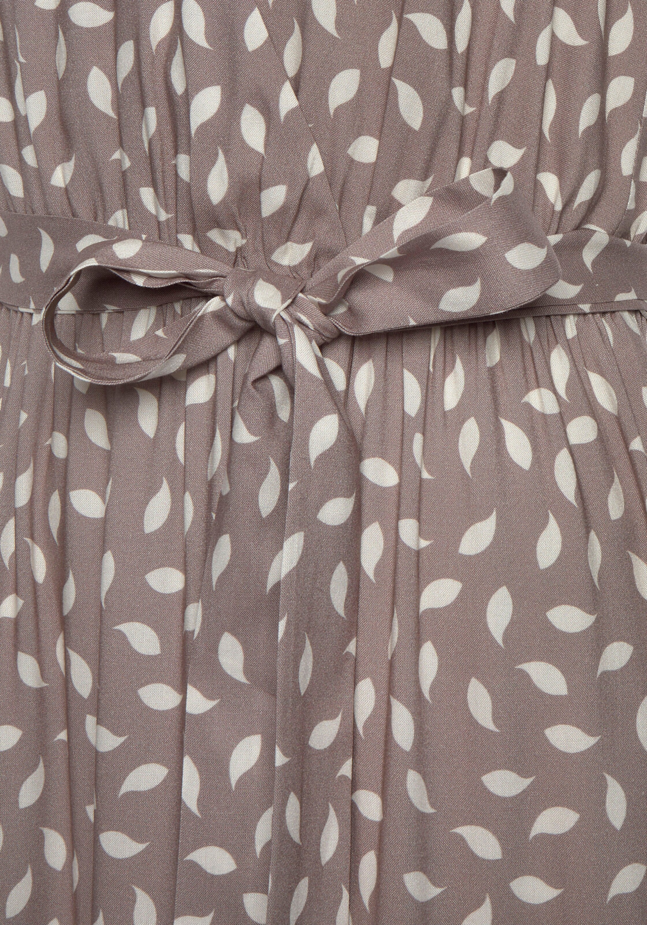 Vivance Maxikleid in taupe-creme bedruckt