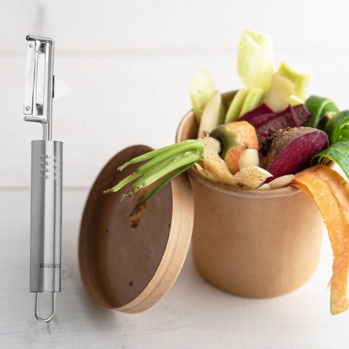 Eplucheur à légumes inox Ovale Fackelmann
