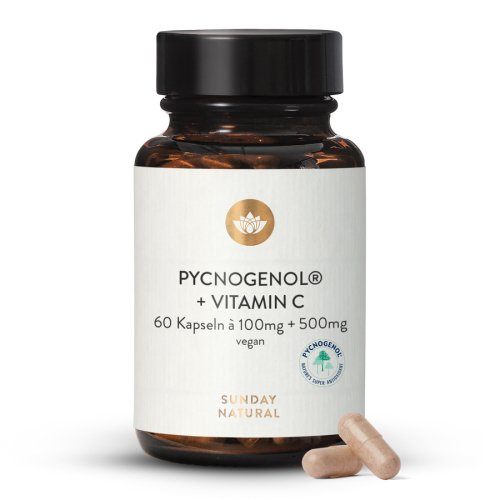 Sunday Natural Products  Pycnogenol ®100+C Kiefernrindenextrakt