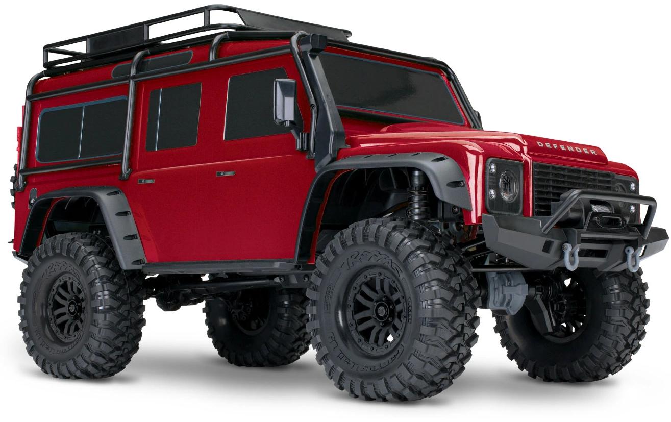 Scale Crawler Land Rover Defender D110, Rot ARTR, 1:10<br>Off-Road Model im Massstab 1:10