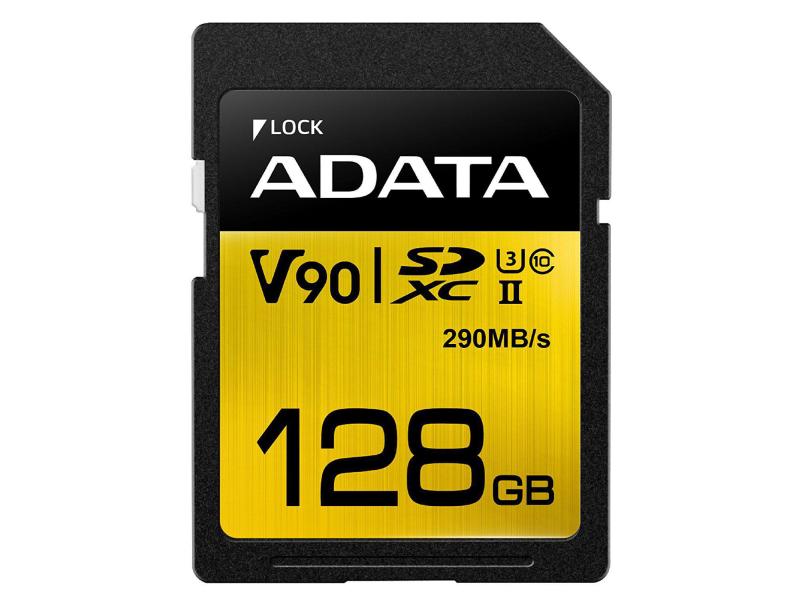 ADATA SDXC-Karte Premier ONE UHS-II 128 GB SD-Karte, Class 10 U3 UHS-II V90, 128 GB