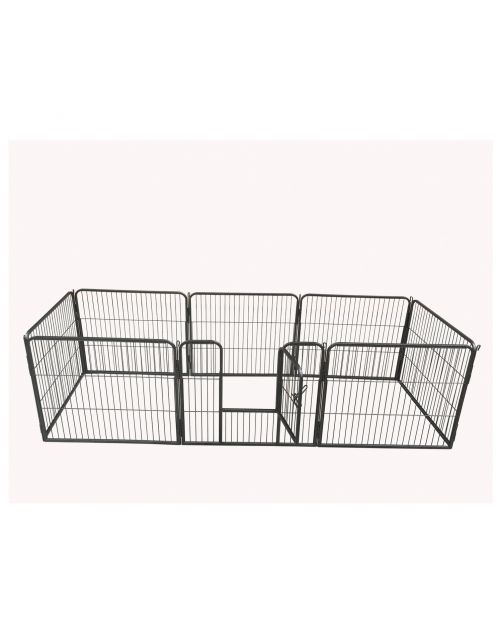 Adori 8-Hoekige Puppyren - Hondenbench - 76x81 cm Grijs