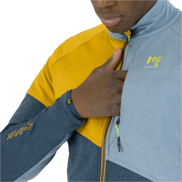 Veste polaire ski rando KARPOS FEDERA F-Z FLEECE STARGAZER/GOLDEN/SMOKE