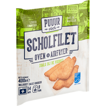 Puuur Visch Scholfilet Oven & Airfryer 400 g
