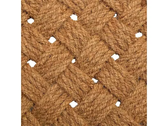 Tapis en corde de coco marron 90x55x3