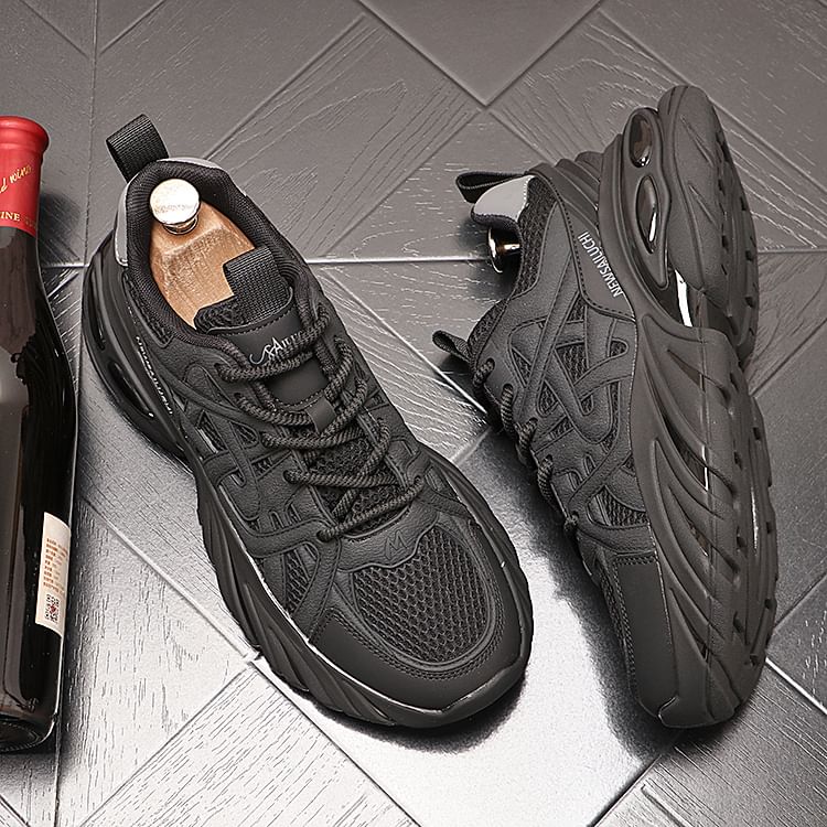 Mr Ozera - Platform Panel Mesh Sneakers