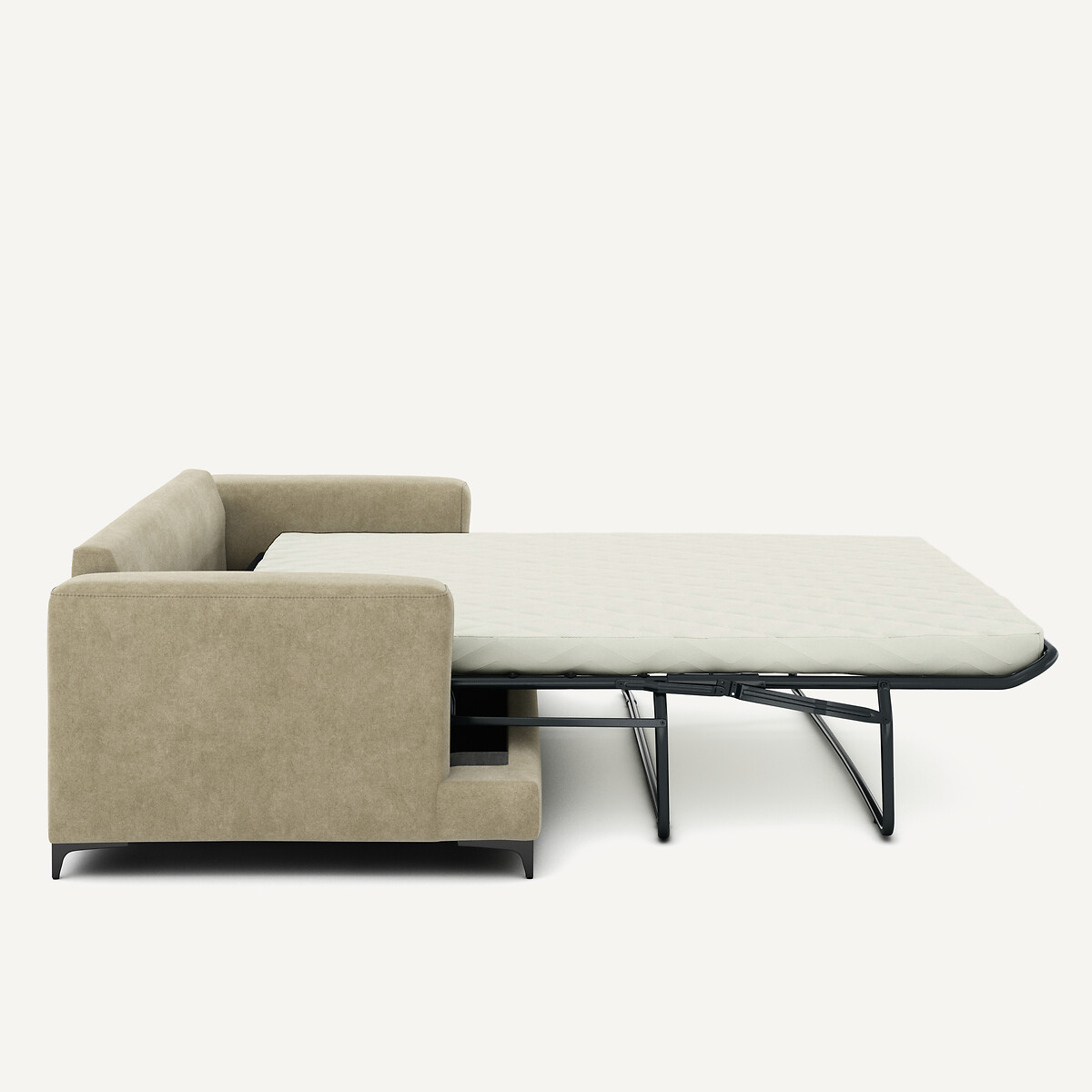 AM.PM<br>Sofá-cama de 3 lugares em veludo lavado, Marsile