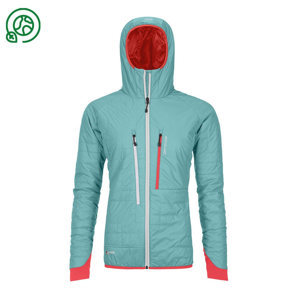 Ortovox SWISSWOOL PIZ BOÈ - Veste ski Femme ice waterfall
