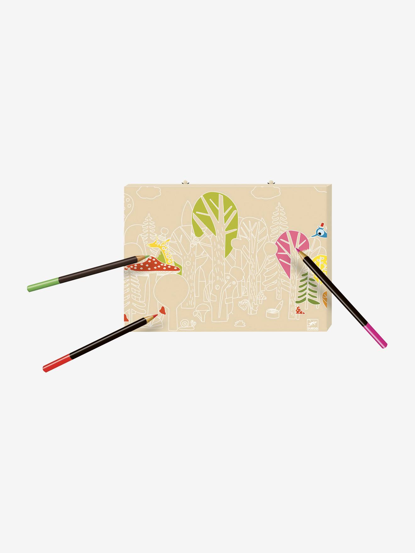 Caixa grande de tintas multicoloridas DJECO