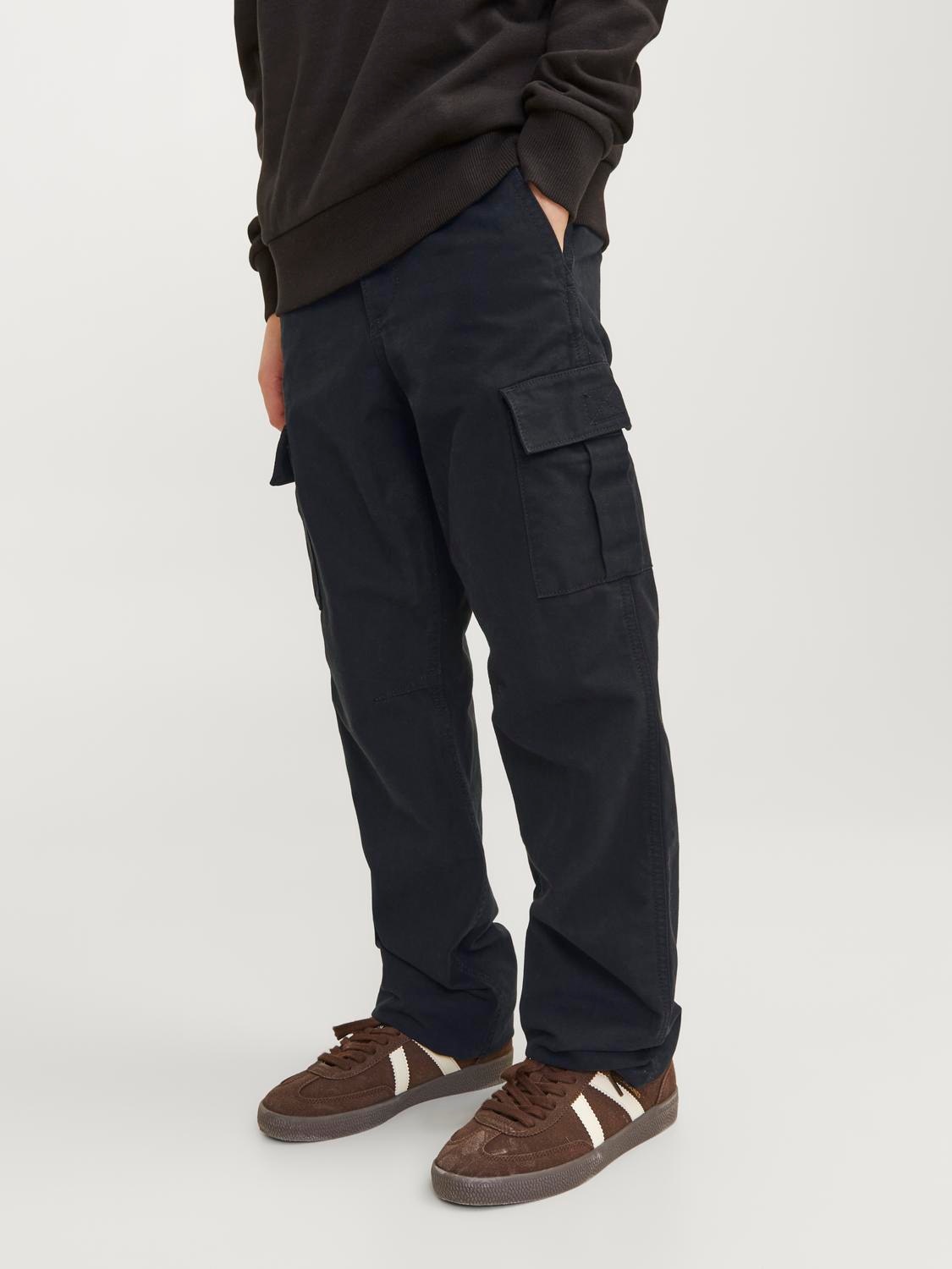 Jack & Jones Junior Cargohose »JPSTKANE praktisch, pflegeleicht, lässig«  unifarben, modisch, relaxed fit, Web