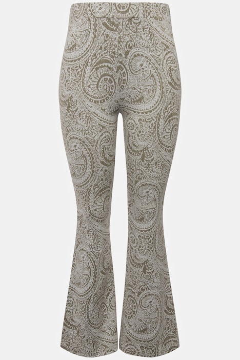Schlaghose, Leggings, Glitter-Paisley, Elastikbund