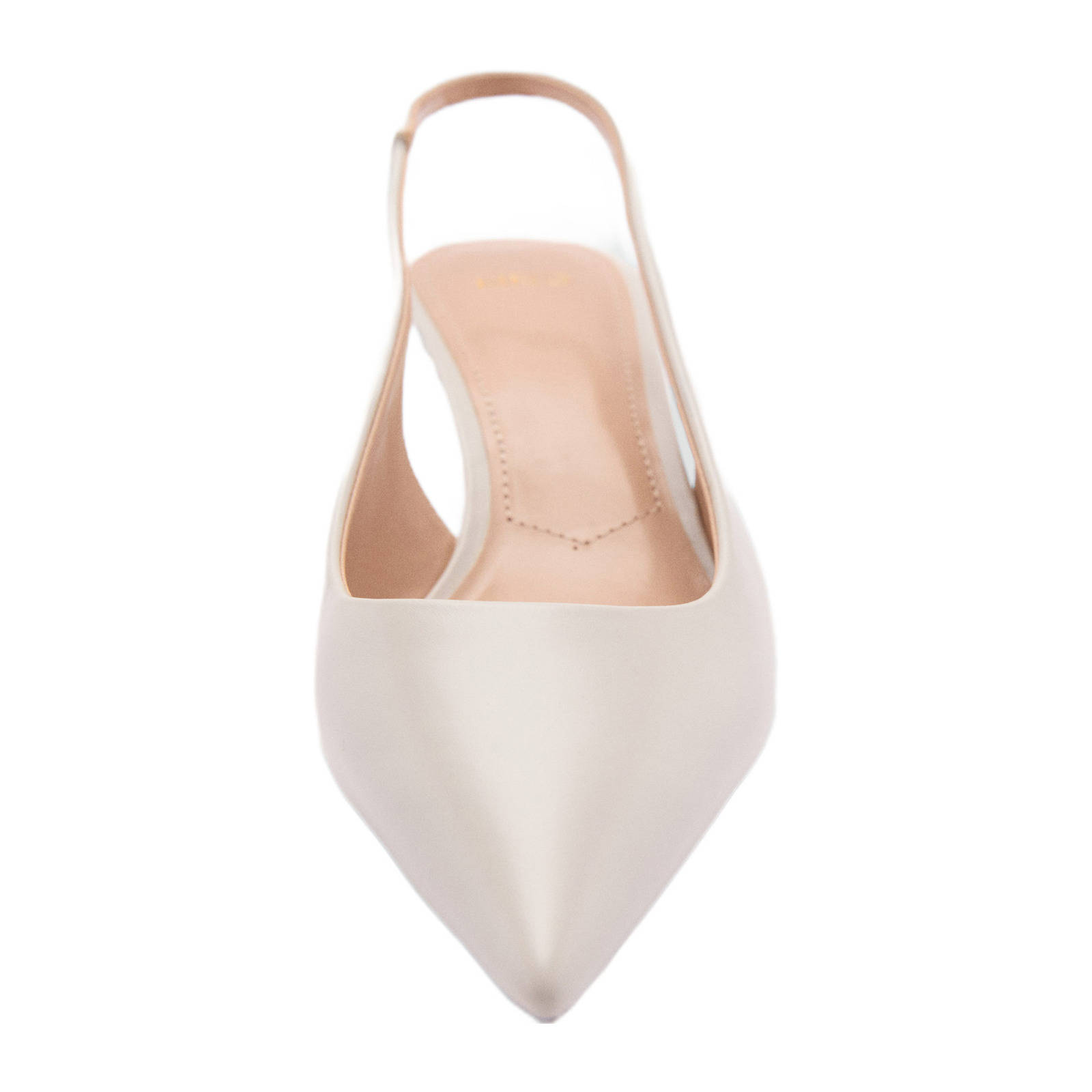 Mango slingback pumps ecru