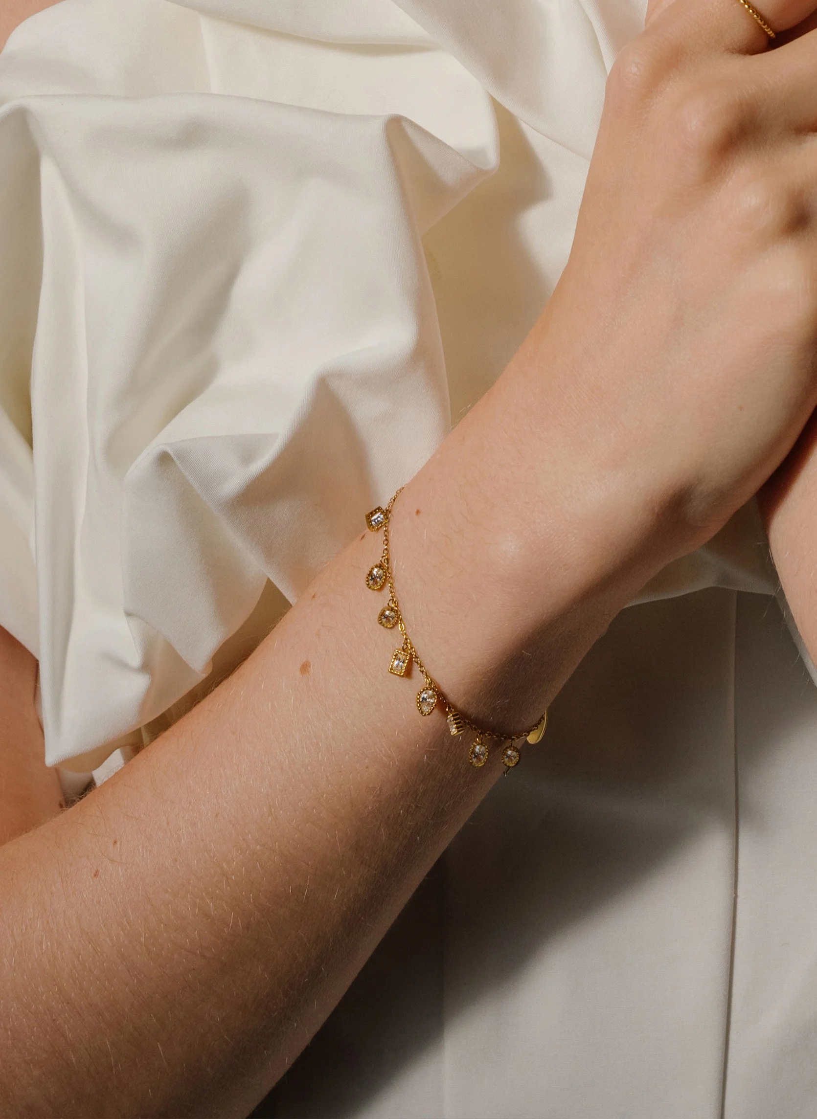 ISHA ÉTOILÉE - Bracelet chaîne isha étoilée | Blanc