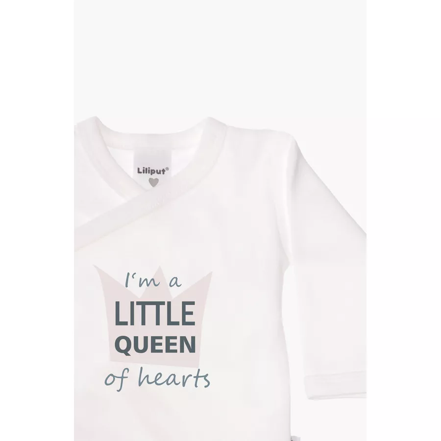 Liliput Langarm Wickelbody 2er Pack Daddys Girl weiß