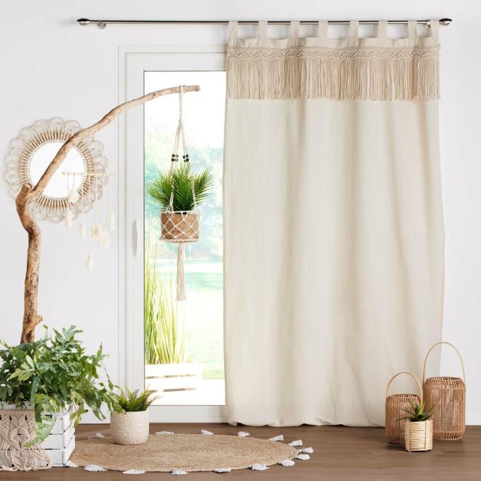 RIDEAU PASSANTS 140X240CM UNI MACRAME SAMAYA