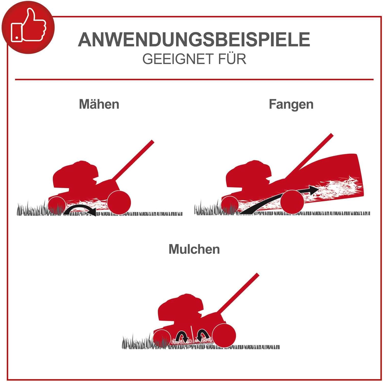 Scheppach MS225-53E VS Benzin Rasenmäher mit Antrieb & VarioSpeed - 6PS | E-Start | 53cm Schnittbreite | Reinigungsfunktion | 65 L Fangkorb | 7-stufige Höhenverstellung | Mulchfunktion | Seitenauswurf