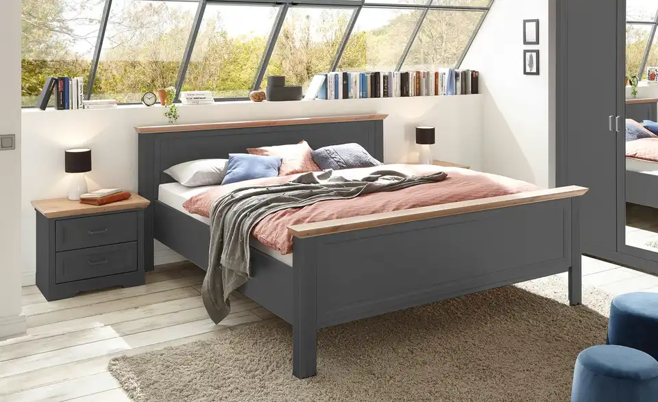Bett Jasmin II Graphit 180 cm