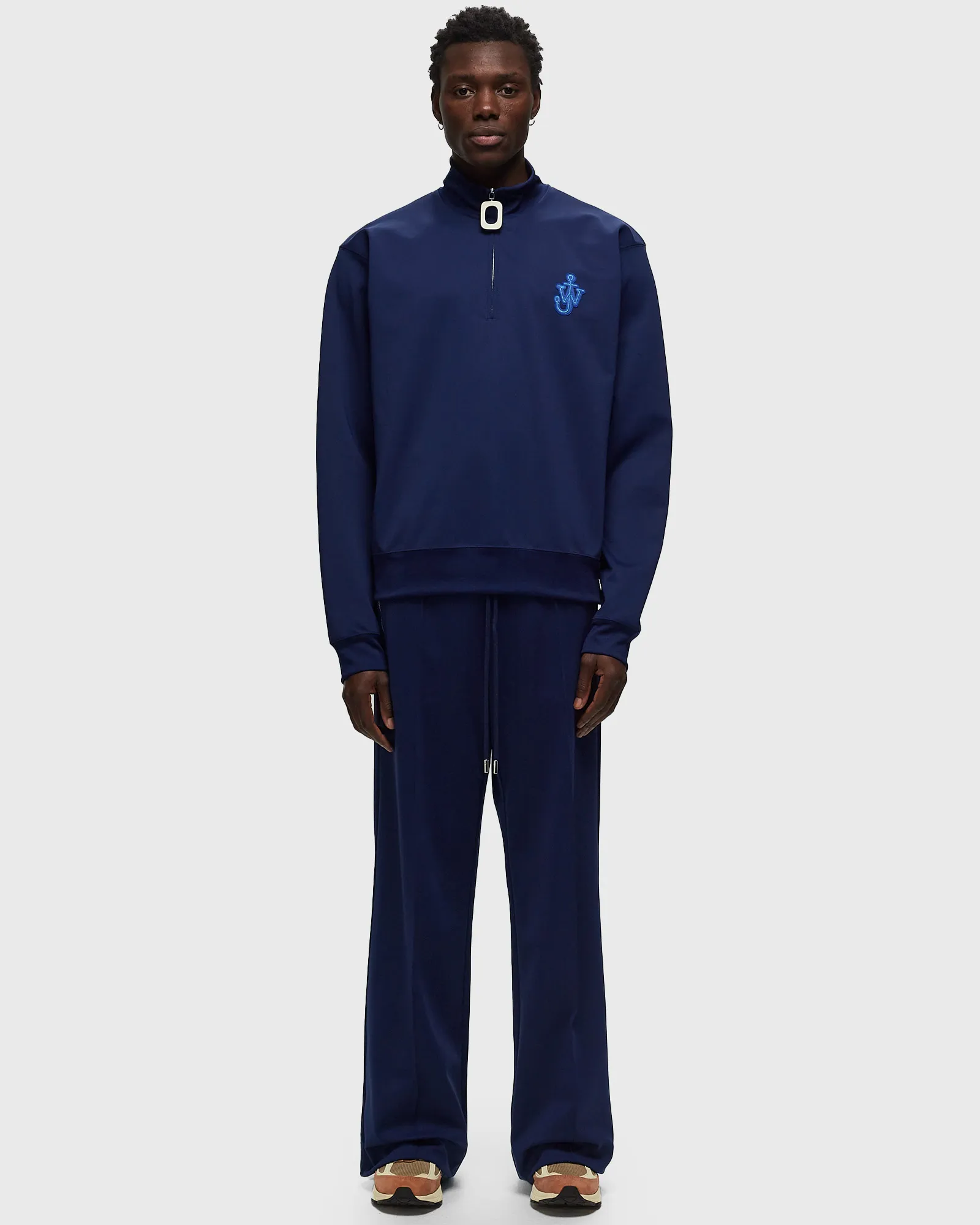 JW Anderson ANCHOR HALF ZIP TRACK TOP
