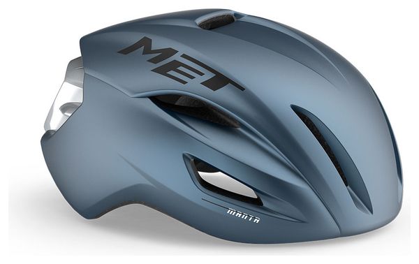 Casque Route MET Manta Mips Mat Bleu Silver