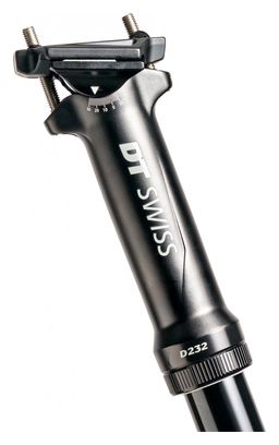 Tige de Selle Télescopique DT Swiss D 232 Passage Interne Noir (Avec Commande L1 Remote Lever)