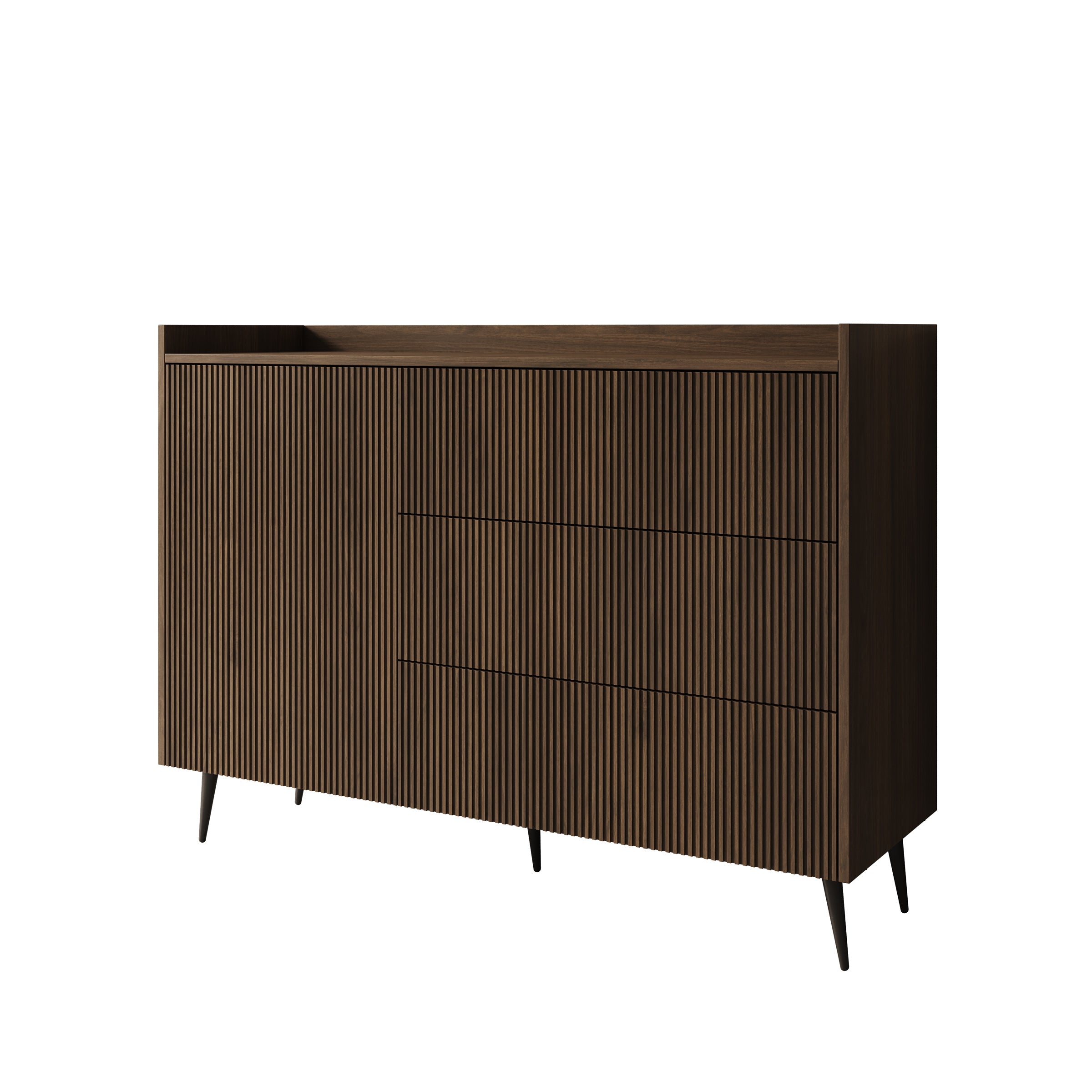Asty - Dressoir - Donker eiken - 126x41x92 cm