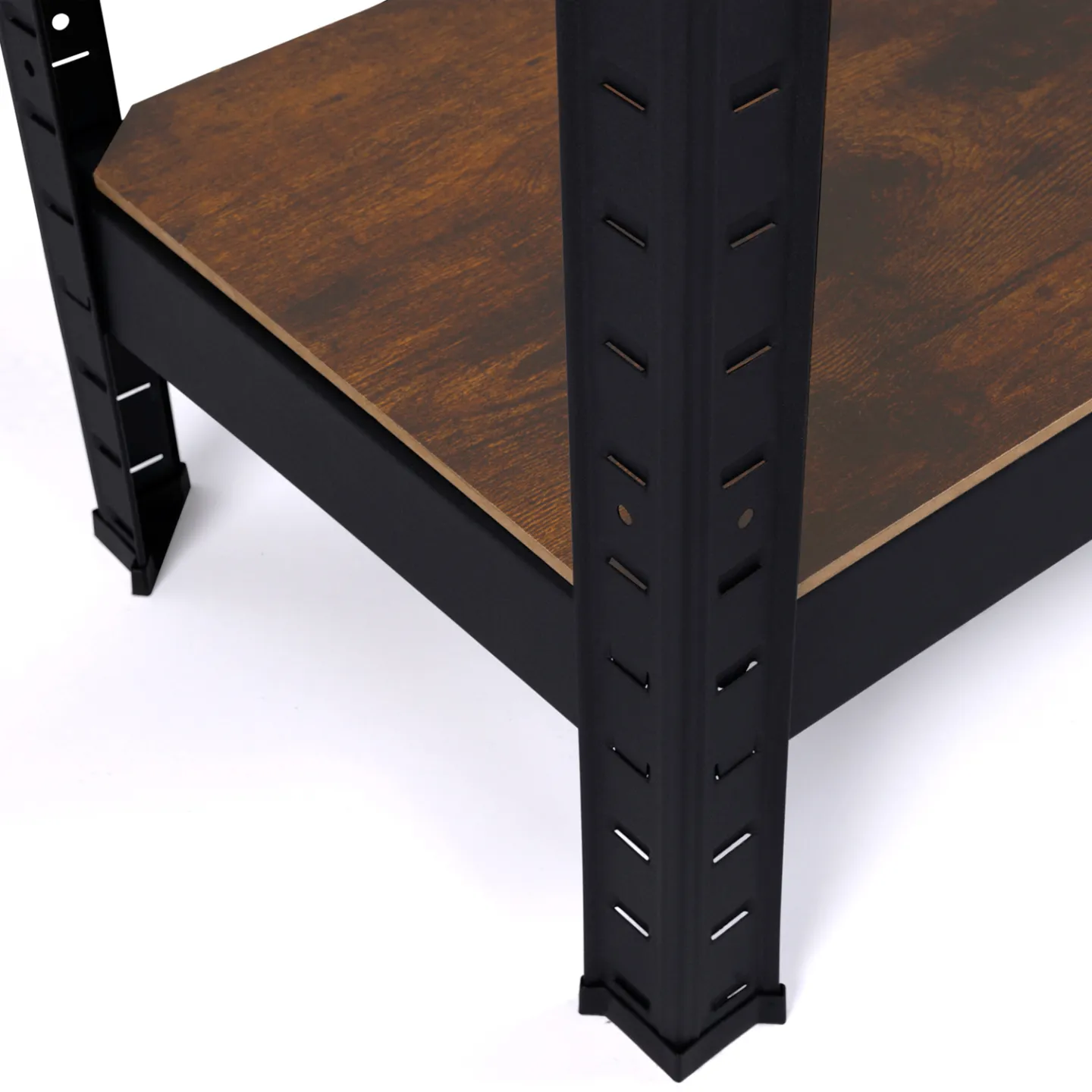 Etagère modulable charges lourdes 5 plateaux effet bois vieilli